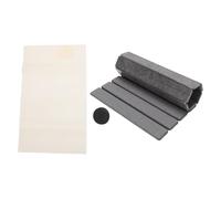 Stone Dish Drying Mat for Kitchen Counter Diatomaceous Earth Folding Water Absorbing Multi Purpose Dish Drying Pad White (Grey)