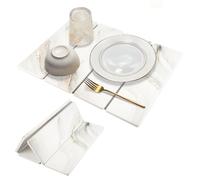 Stone Drying Mat for Kitchen Counter 30x40cm Foldable Stone Dish Drying Mat Non-Slip Stone Drying Pad Reusable Dish Drainer Mat Diatomite Drying Stone Mat for Sink Dish Rack Marble Worktop White