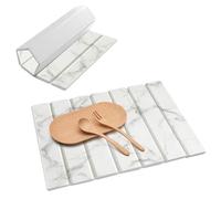Stone Drying Mat for Kitchen Counter, 40x30cm Fast Drying Mat, Diatomite Absorbent Dish Drying Mat, Non-Slip Dish Drain Mat for Sink, Plates, Cups