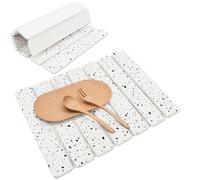Stone Drying Mat for Kitchen Counter, 40x30cm Fast Drying Mat, Diatomite Absorbent Dish Drying Mat, Non-Slip Dish Drain Mat for Sink, Plates, Cups