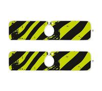 stone drying mat for kitchen sink Fast-Drying hangable drain mats for kitchen Prevents Moisture Buildup 23.6”--Bright Yellow Black zebras Print