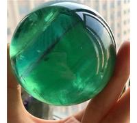 Stone Fluorite Crystal Ball Green Transparent raw Polished Ornament(Size:800g) Gemstone Stone