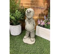 STONE GARDEN CRICKET BATSMAN BATTER GIFT CRICKETER CONCRETE ORNAMENT