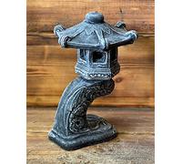 STONE GARDEN DETAILED SMALL JAPANESE PAGODA HAND CAST STONE ORNAMENT GIFT