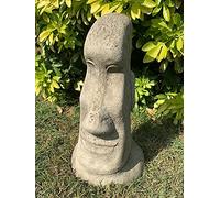 STONE GARDEN EASTER ISLAND HEAD / MOAI / TIKI CONCRETE ORNAMENT