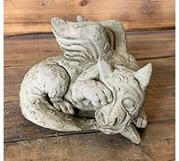 STONE GARDEN SHY SLEEPING CUTE BABY DRAGON ORNAMENT GOTHIC STATUE