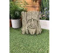STONE GARDEN TREE GREEN MAN PLANTER PLANT POT CUTE ORNAMENT