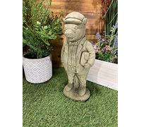 STONE GARDEN WIND IN THE WILLOWS ‘BADGER WITH CAP’ CONCRETE STATUE ORNAMENT