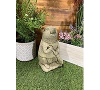 STONE GARDEN WIND IN THE WILLOWS ‘HEDGEHOG WITH BRUSH’ CONCRETE STATUE ORNAMENT