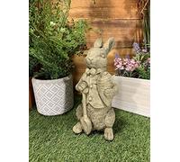 STONE GARDEN WIND IN THE WILLOWS ‘RABBIT WITH SPADE’ CONCRETE STATUE ORNAMENT