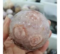 Stone Gemstone Flower Agate Crystal Ball Carving Home Decor(51-60mm)