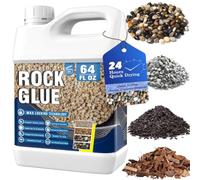 Stone Glue - 2L Waterbased Gravel Binder for Garden Ready to Use Mulch Glue