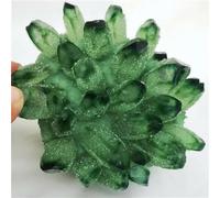 Stone Green Ghost Quartz Crystal Cluster Crystals raw Gemstone for Home&Office Decoration(600-700g)