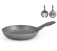 Stone Grey Aluminum Frying Pan With Non-Stick Coating H&H