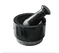 Stone Grinder Bowl Marble Mortar and Pestle Set, Double-Sided Grinding Design Spice Crusher, Mixing Bowl, Pill, Pepper Mill, Garlic Grinder DIY Tool for Kitchen