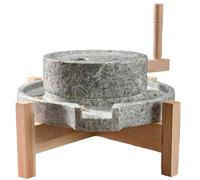 Stone Grinder - Hand Grain Mill for Wheat, Rice, Beans, Spices - Wet and Dry Pulverizer for Home Kitchen