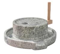 Stone Grinder - Hand Grain Mill for Wheat, Rice, Beans, Spices - Wet and Dry Pulverizer for Home Kitchen
