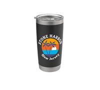 Stone Harbor Beach New Jersey Summer Vacation Souvenir Stainless Steel Insulated Tumbler