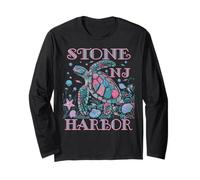 STONE HARBOR NJ TURTLE LOVER COLORFUL BEACH SOUVENIR Long Sleeve T-Shirt