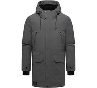 STONE HARBOUR Kitraan XX S-3XL Men's Warm Winter Coat Long Winter Parka with Fleece Lining, Numerous Pockets Inside and Outside and Large Hood