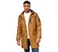STONE HARBOUR Verdaan Warm Rain Poncho, Lined Raincoat, Waterproof with Inner Carry Strap and Welded Seams, S-3XL, Tobacoo, L