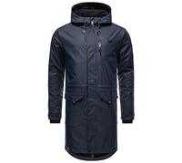 STONE HARBOUR Verdaan Warm Rain Poncho, Lined Raincoat, Waterproof with Inner Carry Strap and Welded Seams, S-3XL, navy, XXL