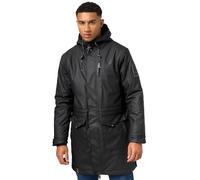 STONE HARBOUR Verdaan Warm Rain Poncho, Lined Raincoat, Waterproof with Inner Carry Strap and Welded Seams, S-3XL, black, L