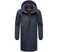 STONE HARBOUR Xandroo XX Men's Warm Winter Coat Long with Removable Hood and Magnetic Cover Strip S-3XL