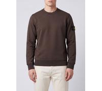 STONE ISLAND Crewneck Cotton Sweatshirt with Compass Logo Patch - Size: L - male
