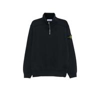 Stone Island Felpa quarter-zip logo-patch sweater - Black S-M-L-XL-XXL