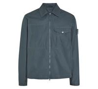 Stone Island Ghost Logo Cotton-poplin Overshirt - Blue - XL