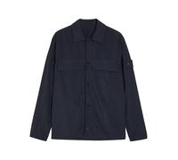 Stone Island Ghost Logo Nylon Overshirt - Navy - L