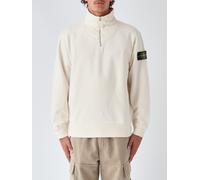 STONE ISLAND Half-Zip Cotton Funnel Neck Sweatshirt with Compass Logo Patch - Size: XL - male