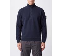 STONE ISLAND Half-Zip Cotton Turtleneck Sweatshirt with Compass Logo Patch - Size: XXL - male