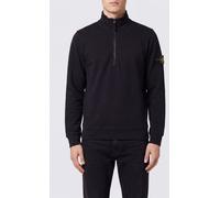 STONE ISLAND Half-Zip Cotton Turtleneck Sweatshirt with Compass Logo Patch - Size: XXL - male