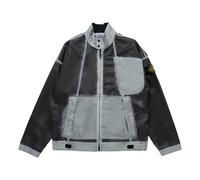 STONE ISLAND Hand Sprayed Mussola Biker Jacket 'Sky Blue' 7815431T1-V0041 XL