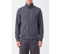 STONE ISLAND High-Neck Cotton Zip-Up Sweatshirt with Compass Logo - Size: M - male
