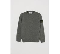 STONE ISLAND JUNIOR Boy's Compass Logo Wool Blend Crewneck Jumper - Size: 12 - male