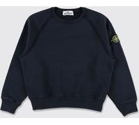 STONE ISLAND JUNIOR Boy's Cotton Crewneck Sweatshirt with Compass Logo - Size: 10 - male