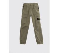 STONE ISLAND JUNIOR Boys' Stretch Cotton Cargo Trousers with Compass Logo - Size: 12 - male
