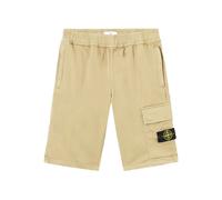 Stone Island Junior compass-badge cargo shorts - Brown 2