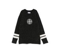 Stone Island Junior Compass-motif sweater - Grey 8