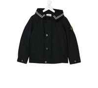 Stone Island Junior hooded logo patch jacket - Blue 10