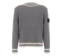 Stone Island Junior logo-badge crew-neck sweater - Grey 8-10