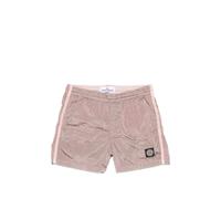 Stone Island Junior side-stripe swim shorts - Pink 4-6-8-10-12-14