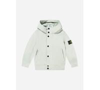 Stone Island Junior Stone Island Boy Hooded Bomber Jacket in Grey - Grey - 4 Yrs