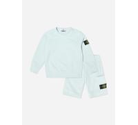 Stone Island Junior Stone Island Boys Compass Logo Short Set in Blue - Blue - 10 Yrs