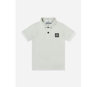 Stone Island Junior Stone Island Boys Compass Patch Polo Shirt in Grey - Grey - 14 Yrs