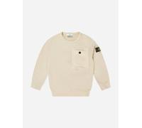 Stone Island Junior Stone Island Boys Cotton Fleece Pocket Sweatshirt in Beige - Beige - 8 Yrs