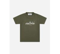 Stone Island Junior Stone Island Boys Cotton Jersey T-Shirt in Green - Green - 6 Yrs